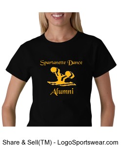 Spartanette Dance Alumni t-shirt Design Zoom
